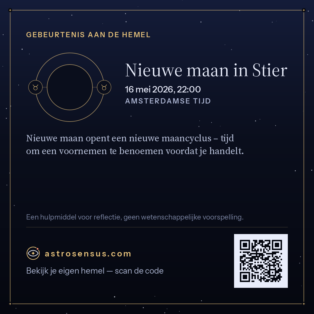 Afbeelding van de gebeurtenis “Nieuwe maan in Stier”
