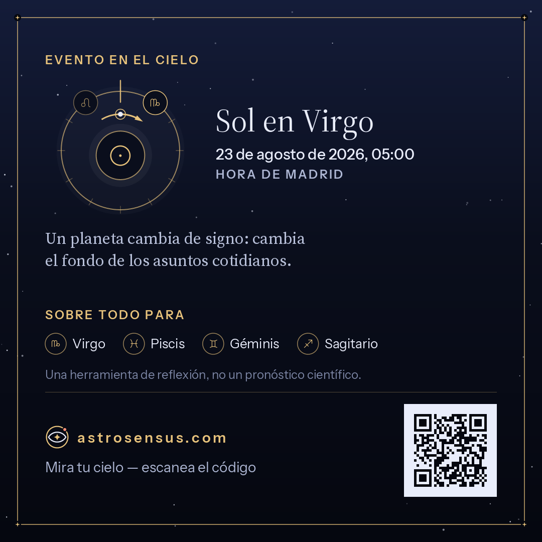 Imagen del evento «Sol en Virgo»