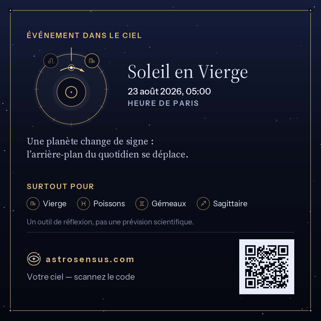 Image de l’événement « Soleil en Vierge »