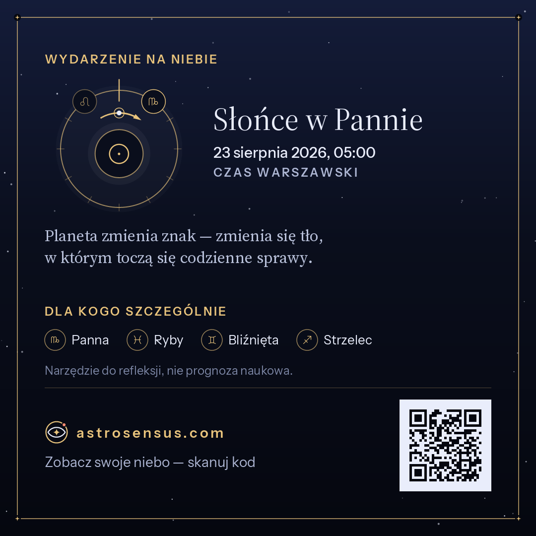 Grafika wydarzenia „Słońce w Pannie”