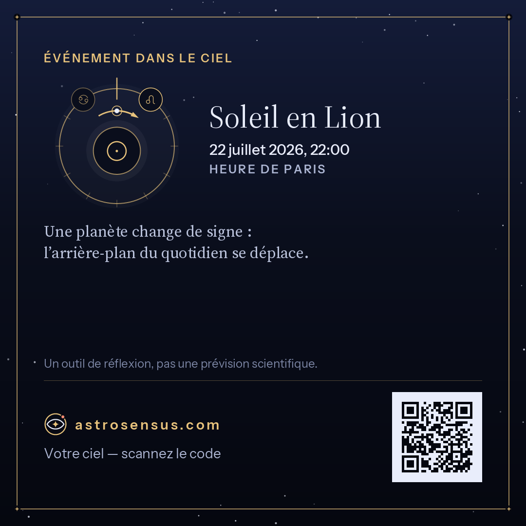 Image de l’événement « Soleil en Lion »