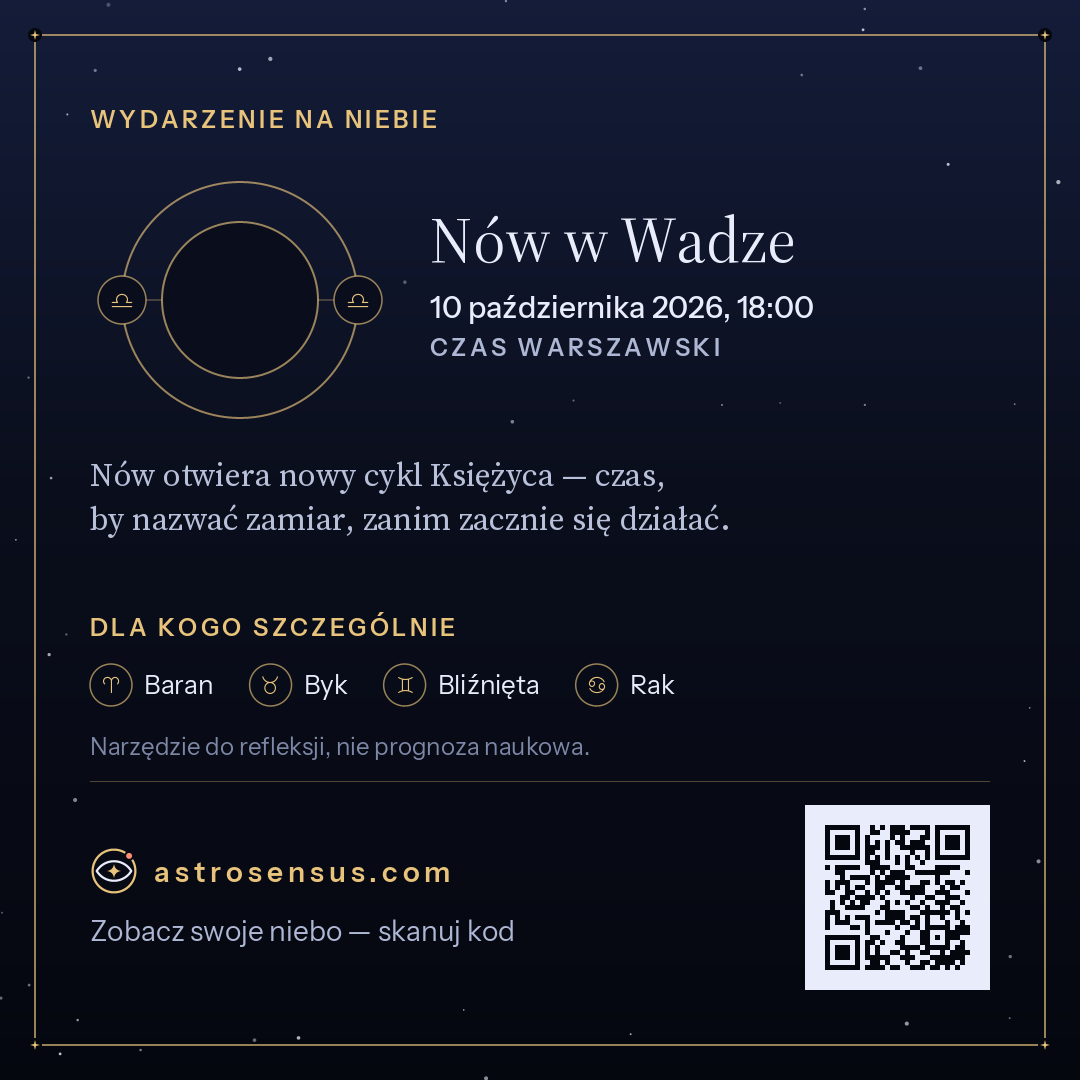 Grafika wydarzenia „Nów w Wadze”