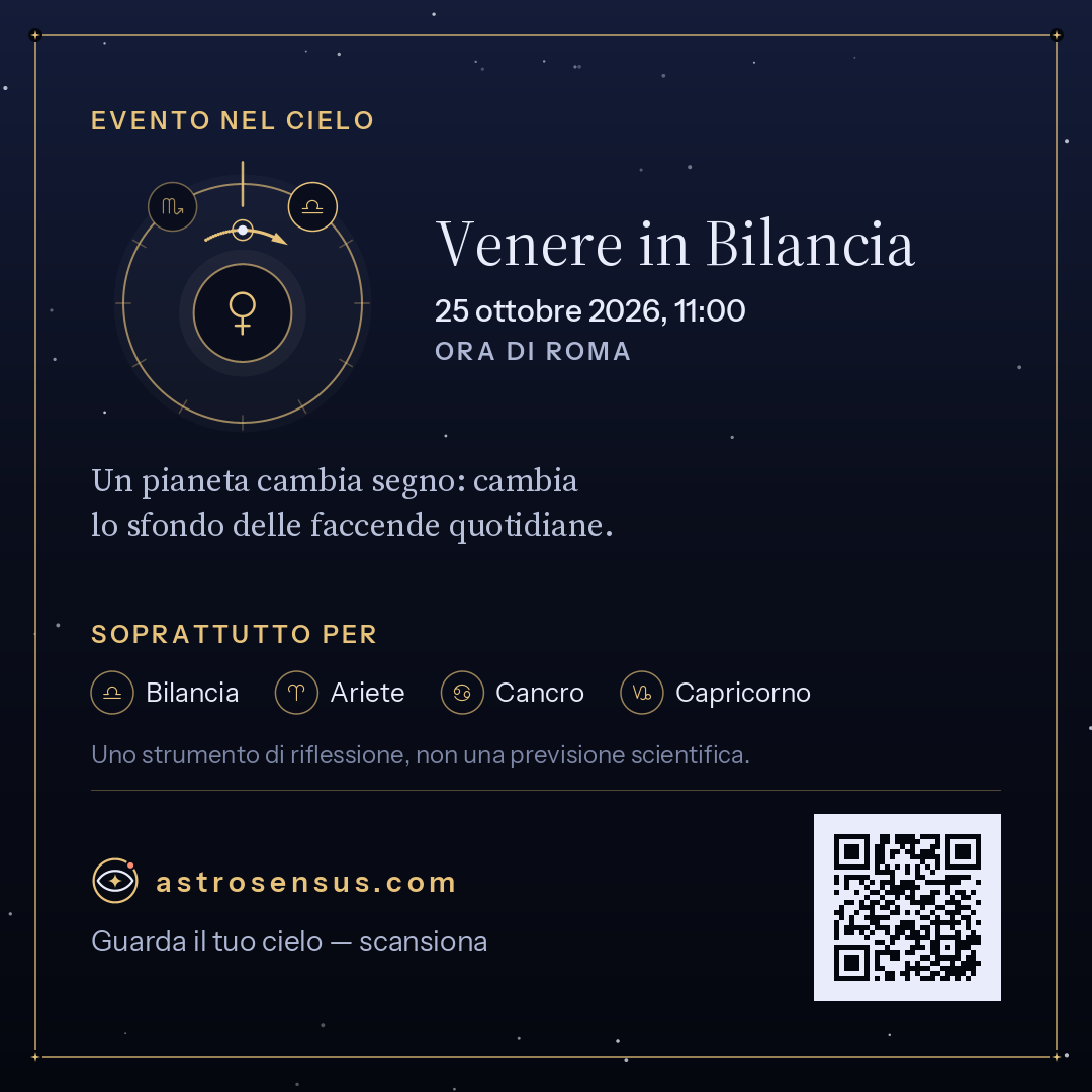 Immagine dell’evento «Venere in Bilancia»
