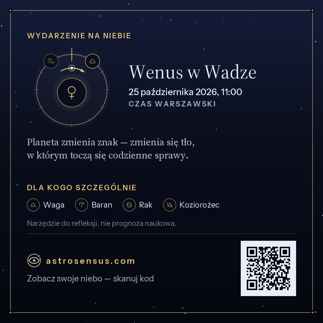 Grafika wydarzenia „Wenus w Wadze”