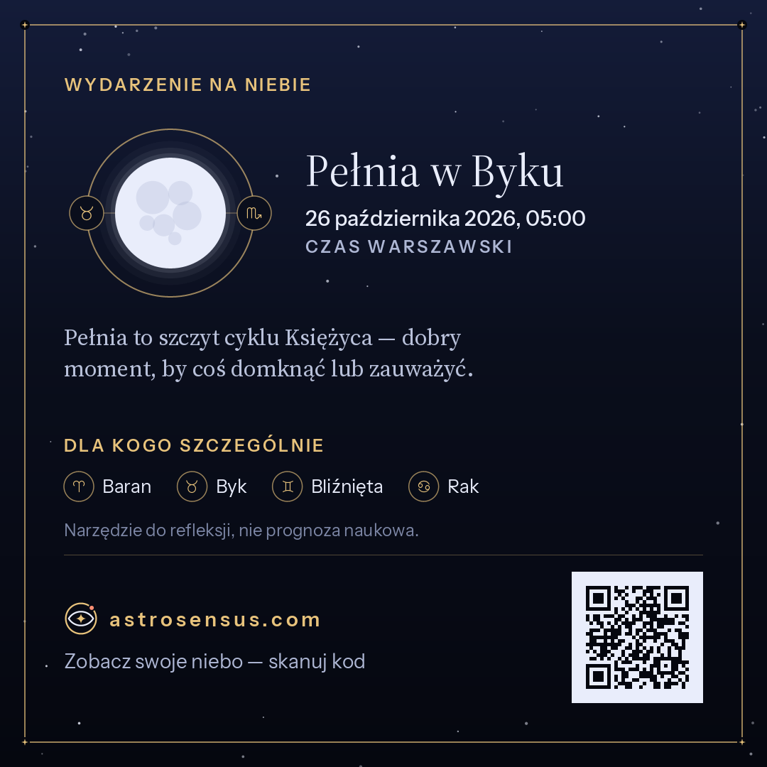Grafika wydarzenia „Pełnia w Byku”