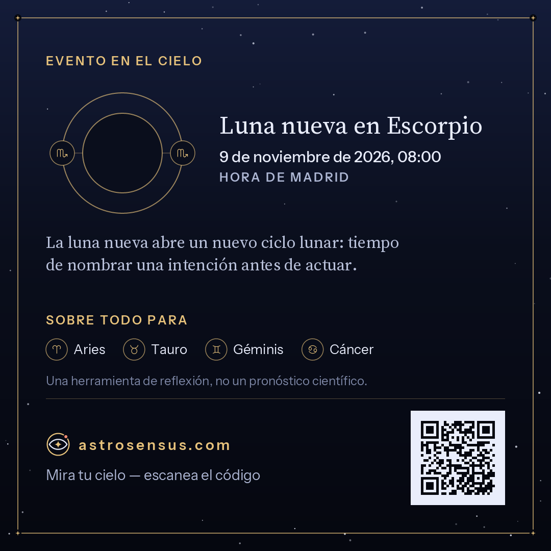 Imagen del evento «Luna nueva en Escorpio»