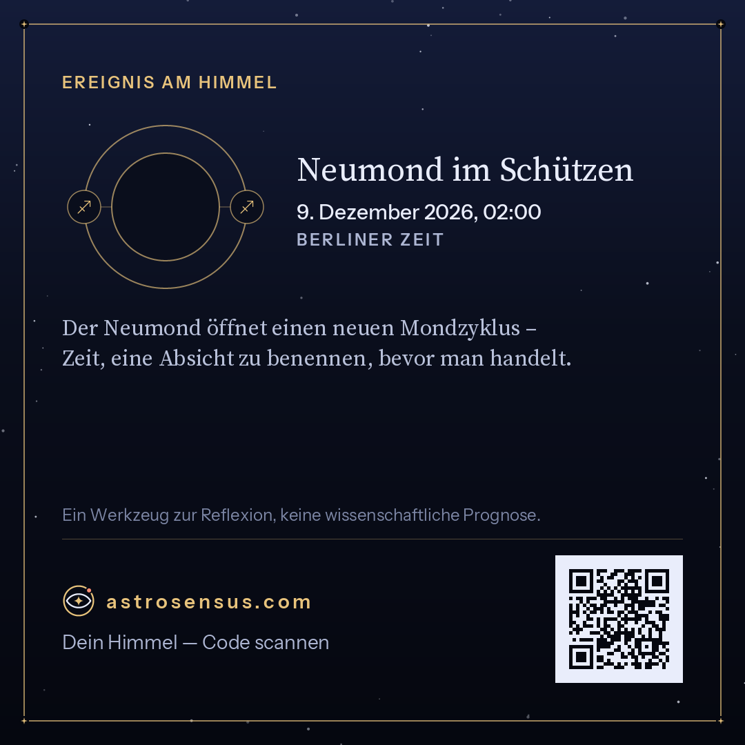 Grafik des Ereignisses „Neumond im Schützen“