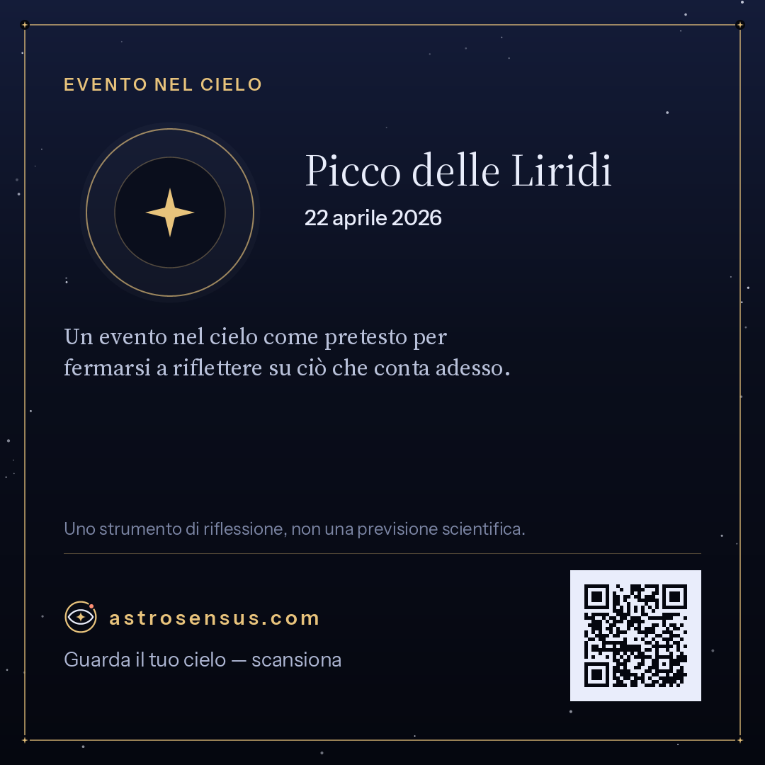 Immagine dell’evento «Picco delle Liridi»