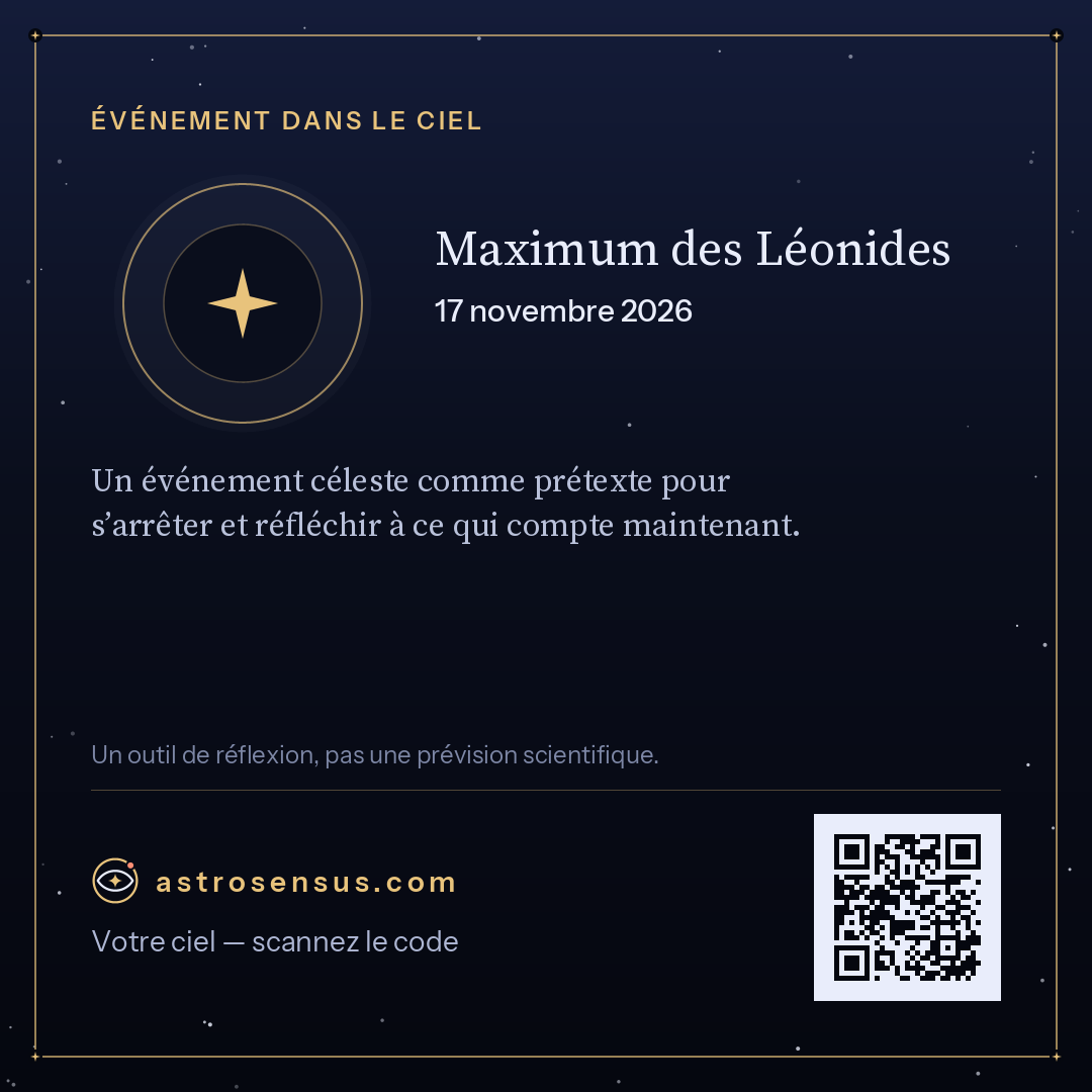 Image de l’événement « Maximum des Léonides »