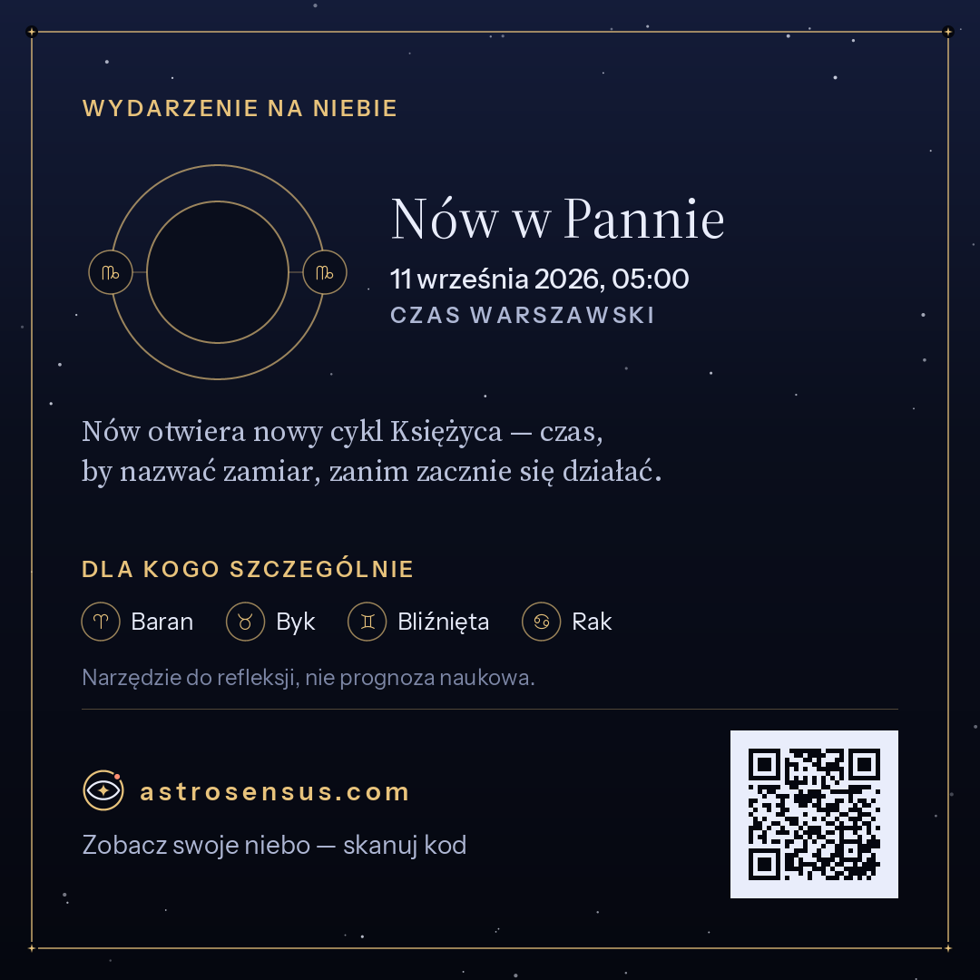 Grafika wydarzenia „Nów w Pannie”