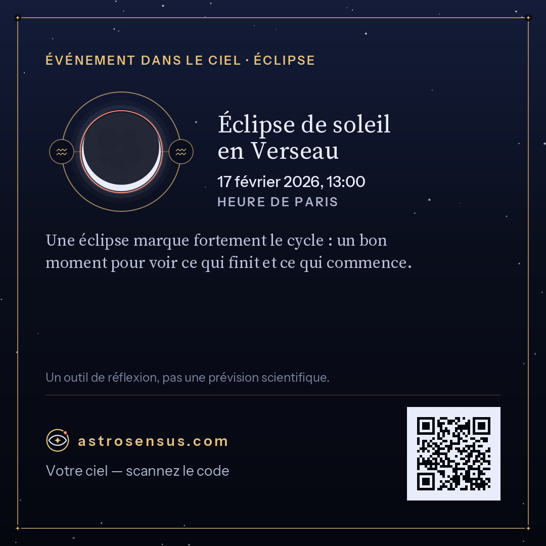 Image de l’événement « Éclipse de soleil en Verseau »