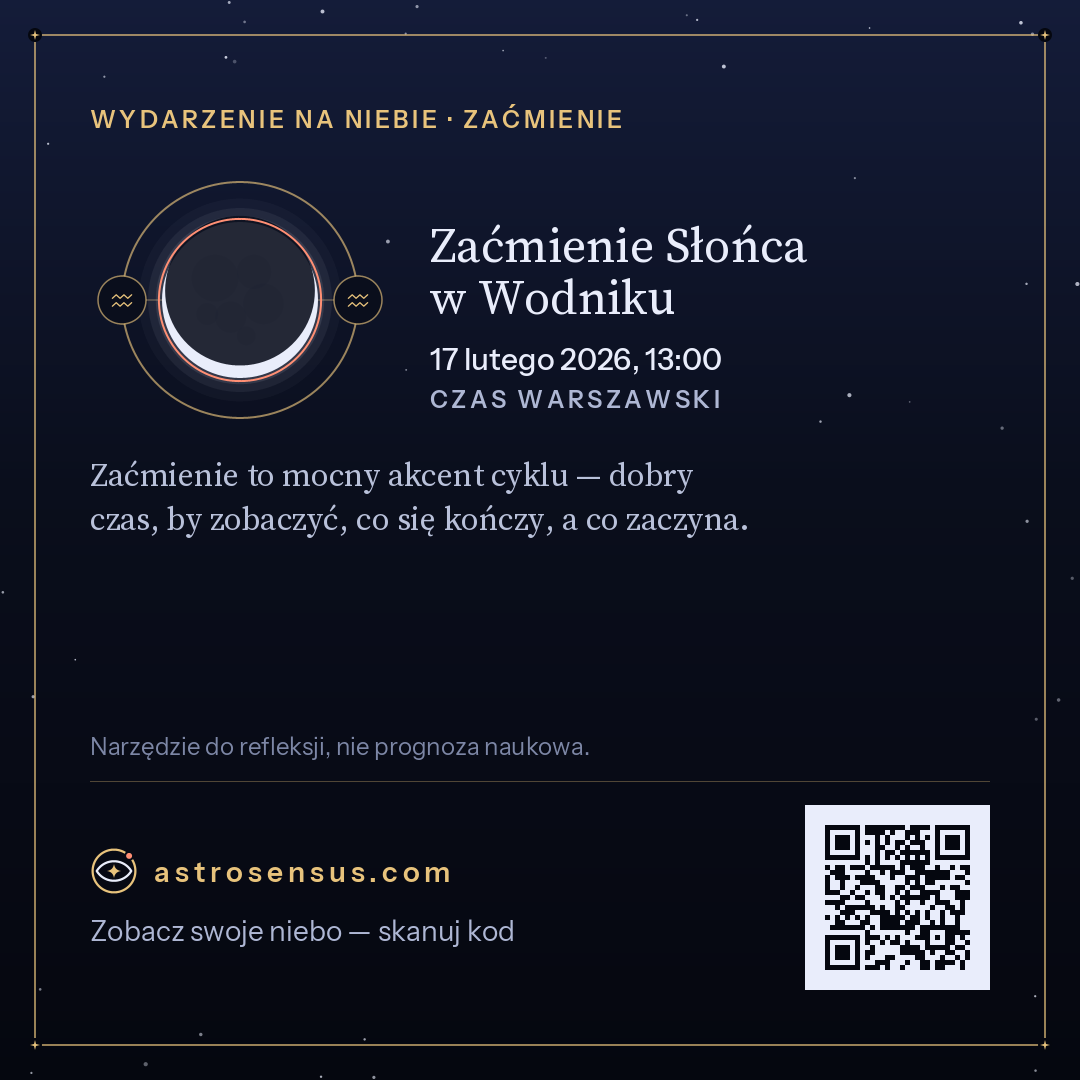 Grafika wydarzenia „Zaćmienie Słońca w Wodniku”