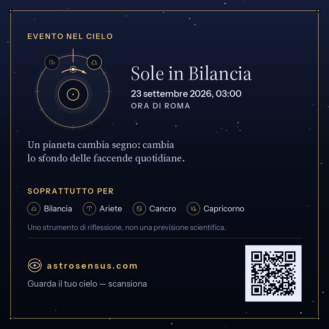 Immagine dell’evento «Sole in Bilancia»