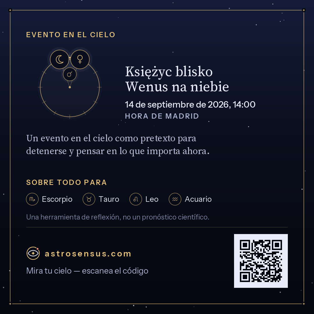 Imagen del evento «Księżyc blisko Wenus na niebie»