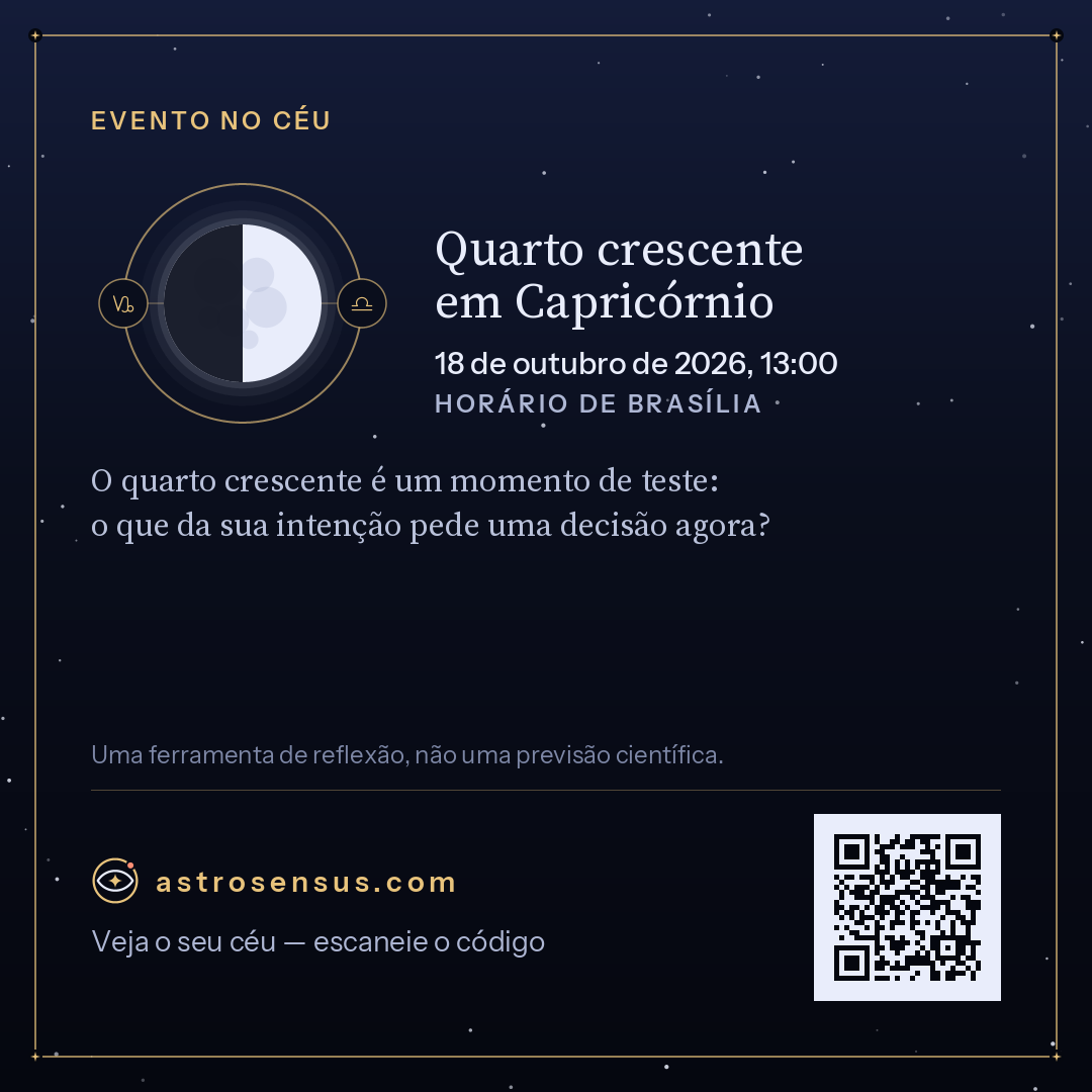 Imagem do evento “Quarto crescente em Capricórnio”