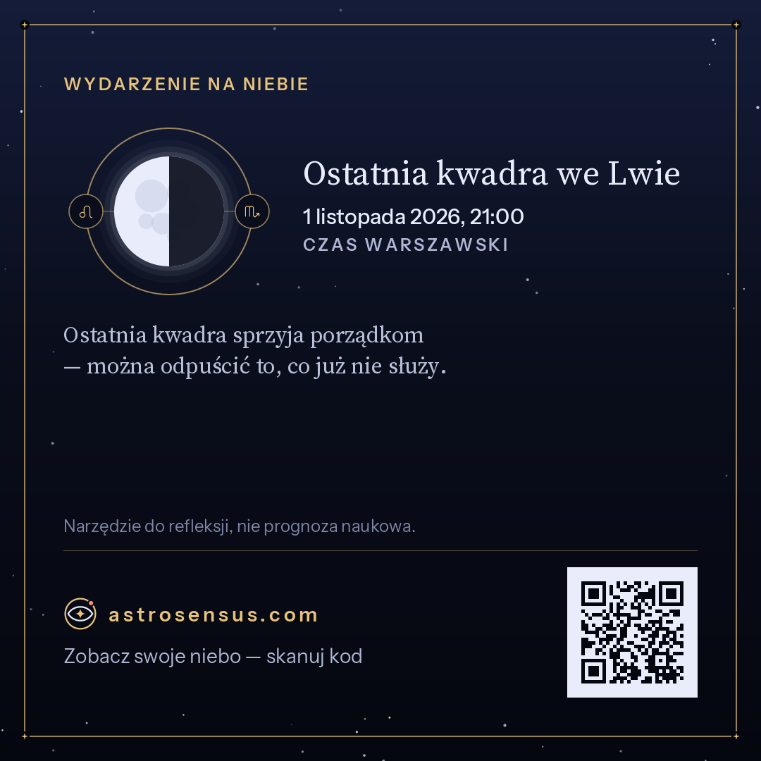 Grafika wydarzenia „Ostatnia kwadra we Lwie”