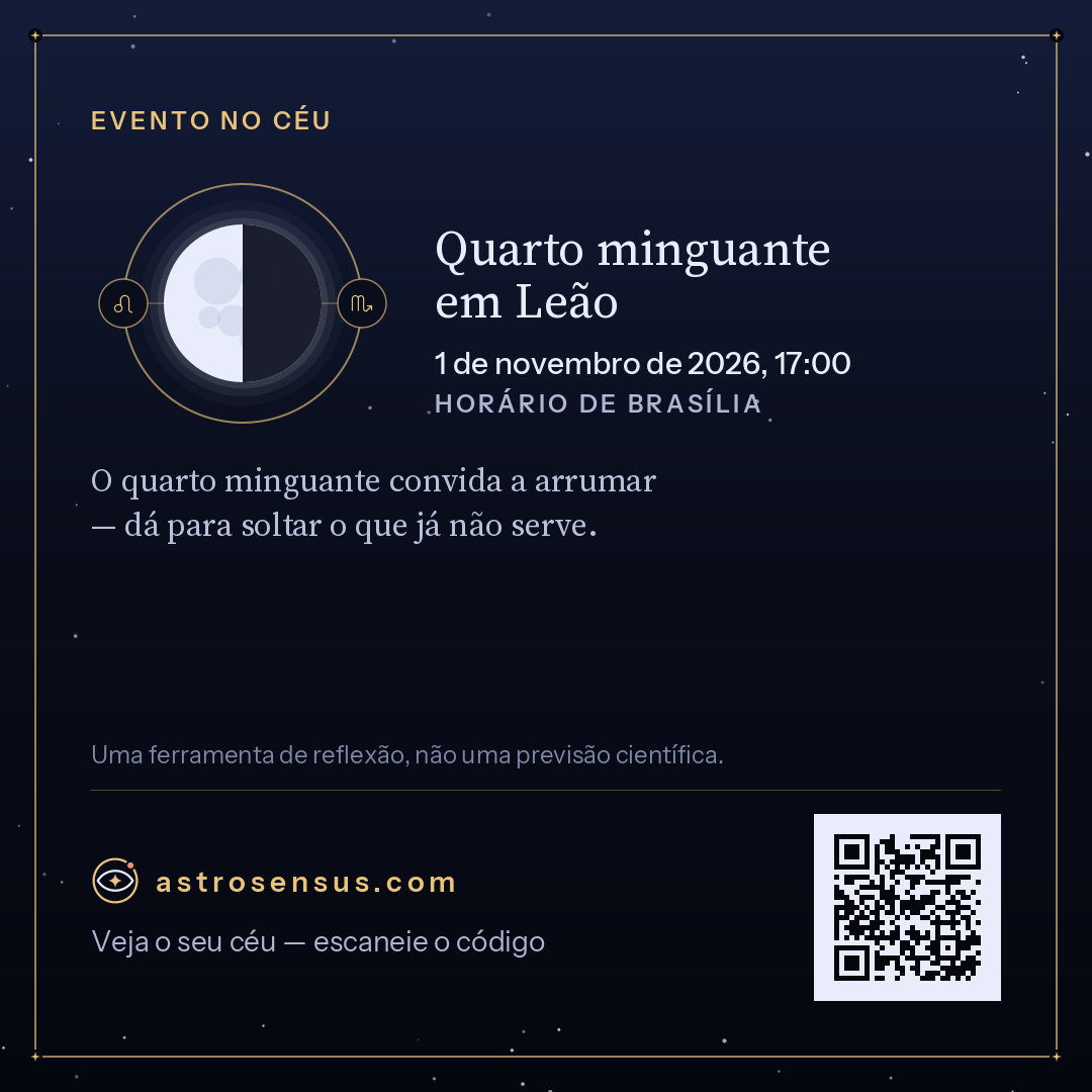 Imagem do evento “Quarto minguante em Leão”