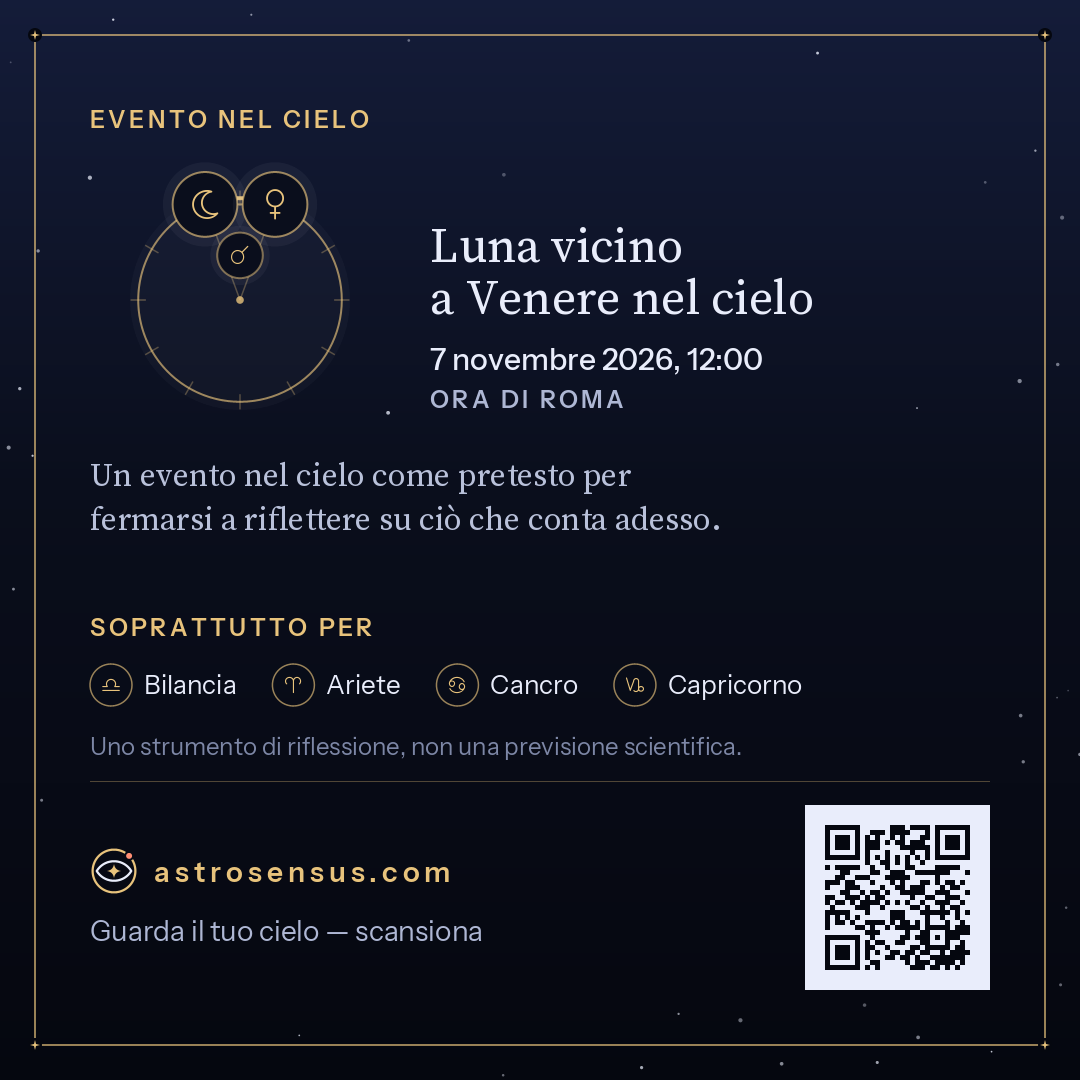 Immagine dell’evento «Luna vicino a Venere nel cielo»