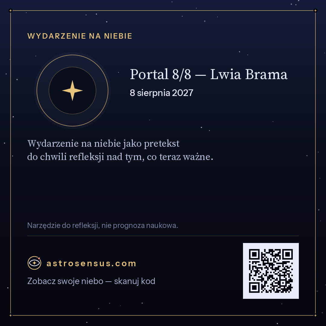 Grafika wydarzenia „Portal 8/8 — Lwia Brama”