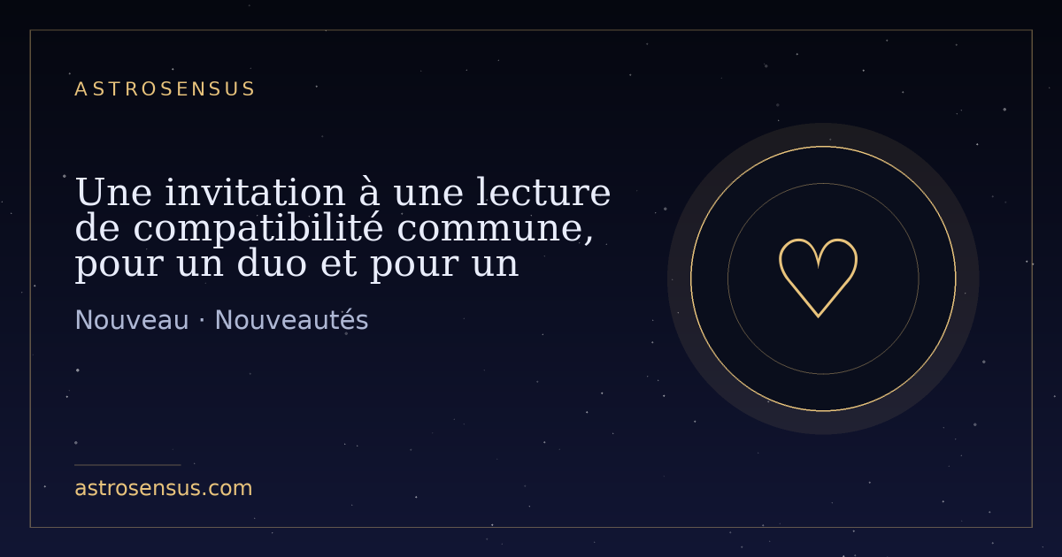 Couverture de l’entrée : Une invitation à une lecture de compatibilité commune, pour un duo et pour un groupe