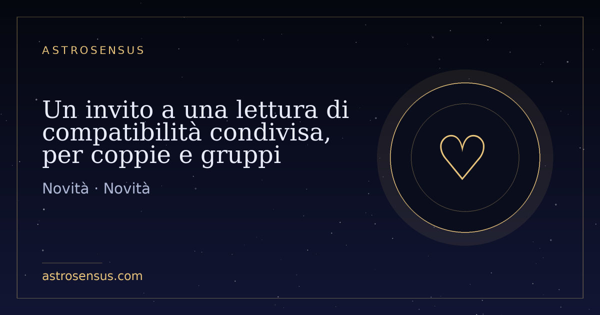 Copertina della voce: Un invito a una lettura di compatibilità condivisa, per coppie e gruppi