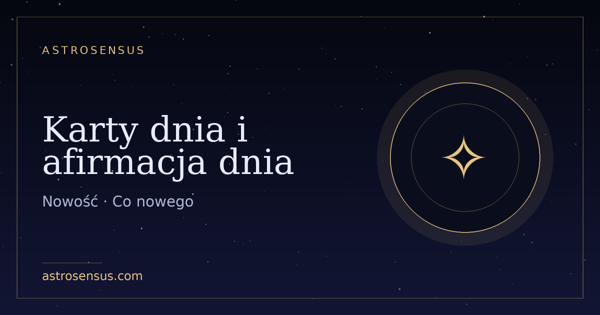 Okładka wpisu: Karty dnia i afirmacja dnia