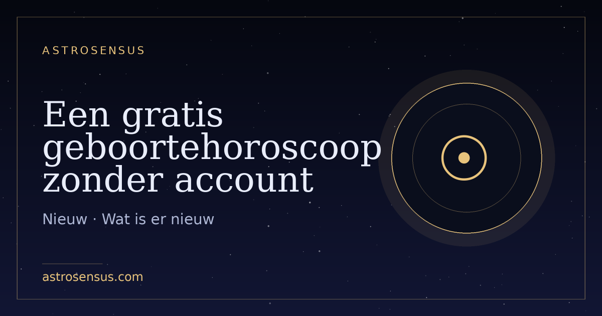 Omslag van het bericht: Een gratis geboortehoroscoop zonder account