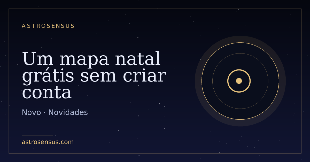 Capa da publicação: Um mapa natal grátis sem criar conta