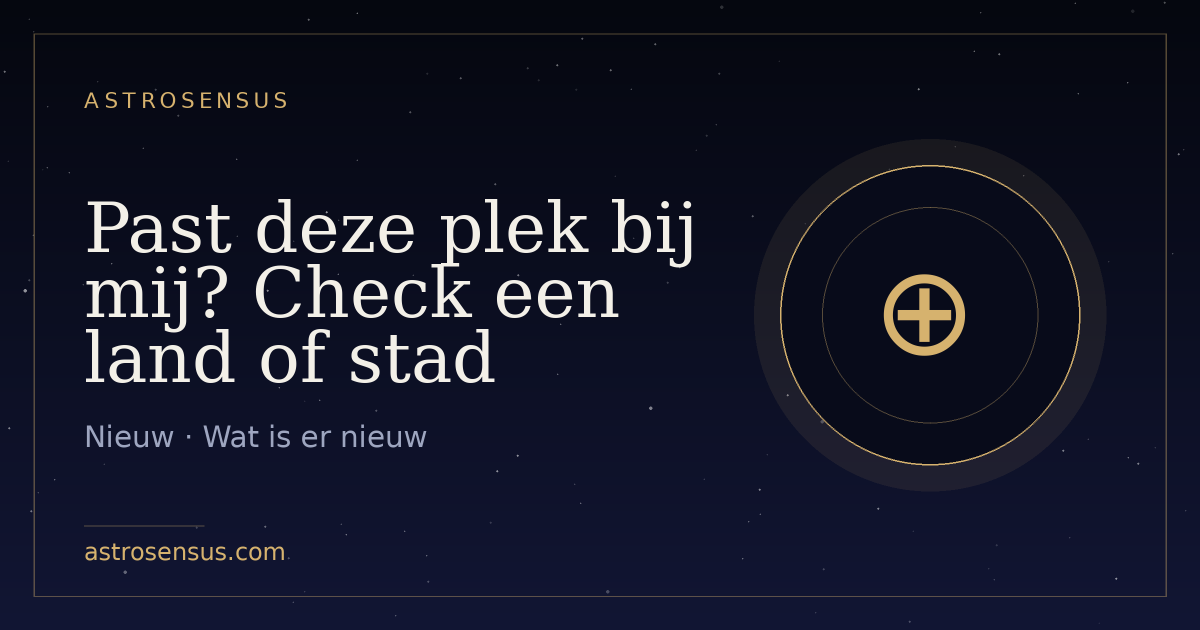 Omslag van het bericht: Past deze plek bij mij? Check een land of stad