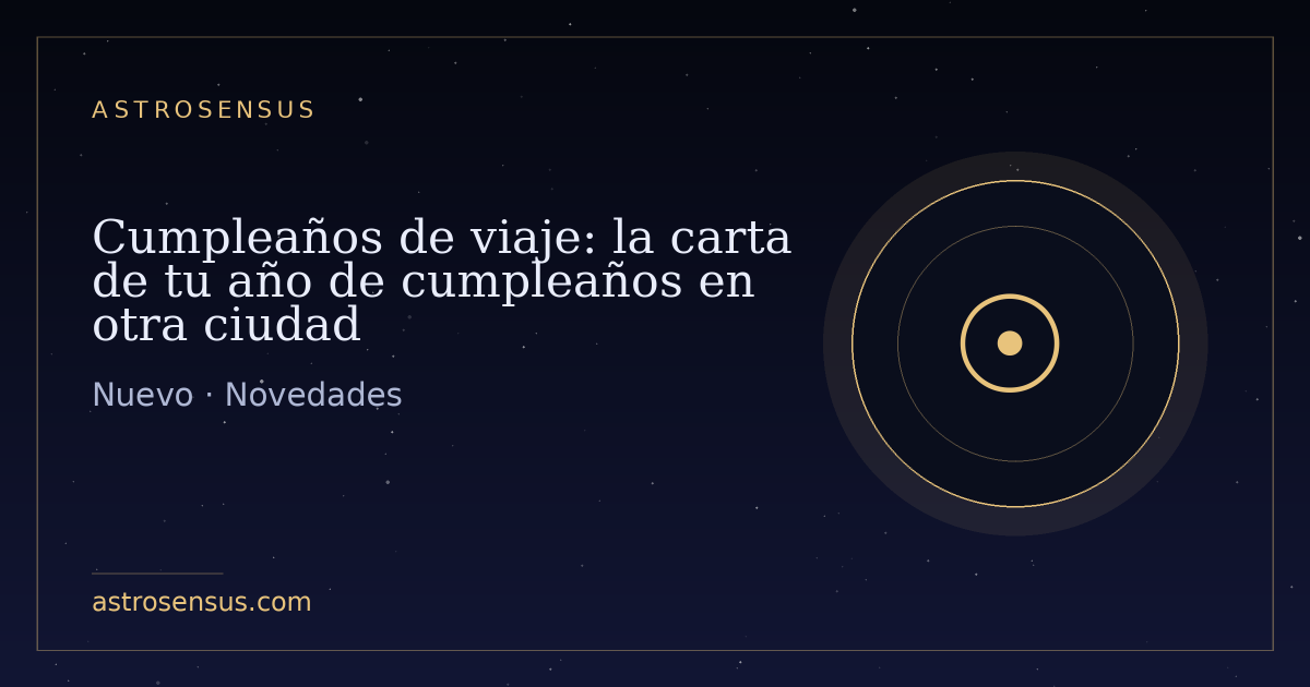 Portada de la entrada: Cumpleaños de viaje: la carta de tu año de cumpleaños en otra ciudad