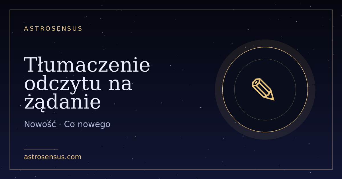 Okładka wpisu: Tłumaczenie odczytu na żądanie